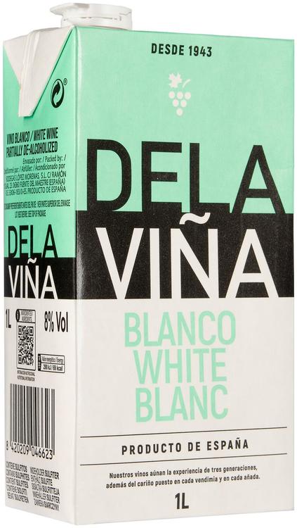 Delaviña Blanco valkoviini 8,0 til. % 1l tetra