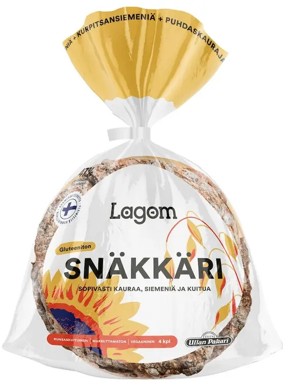 240g Lagom Snäkkäri Gluteeniton siemennäkkileipä