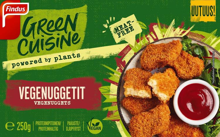 Findus Green Cuisine Vegenuggetit 250g, pakaste