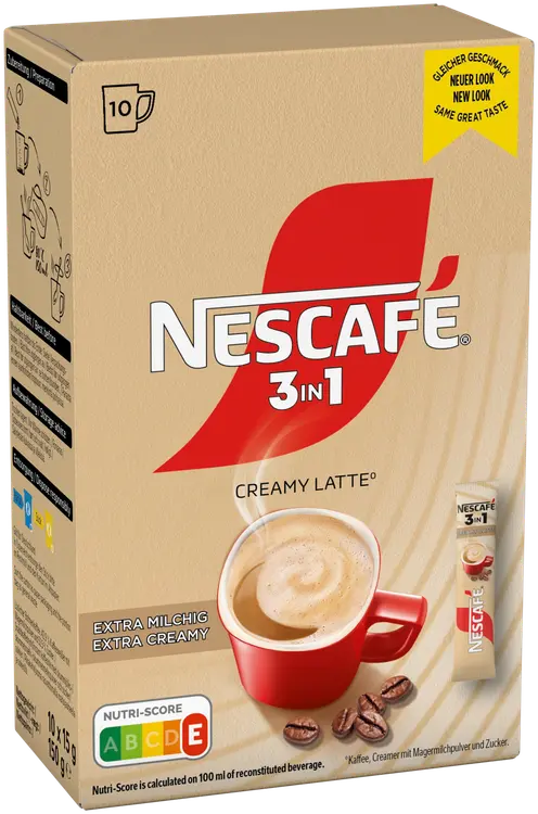 Nescafé 3in1 Creamy Latte 10kpl/150g pikakahvi