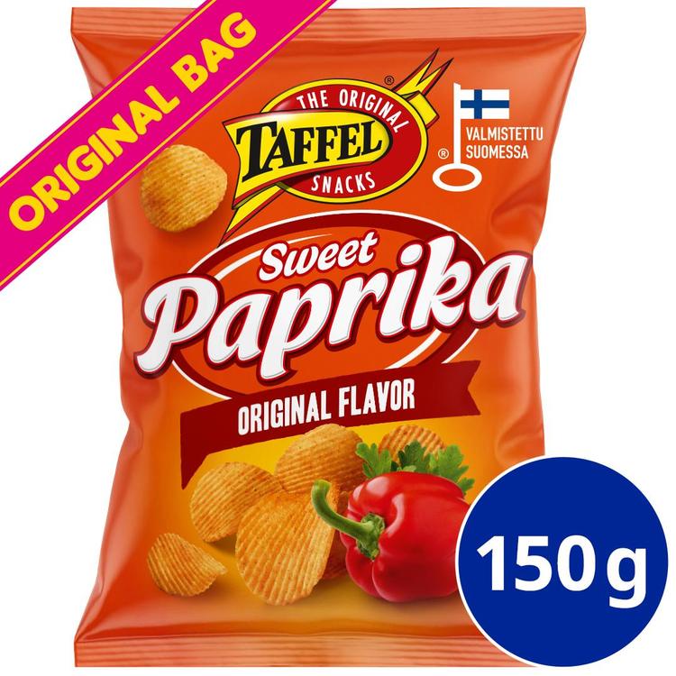 Taffel Sweet Paprika maustettu sipsi 150g