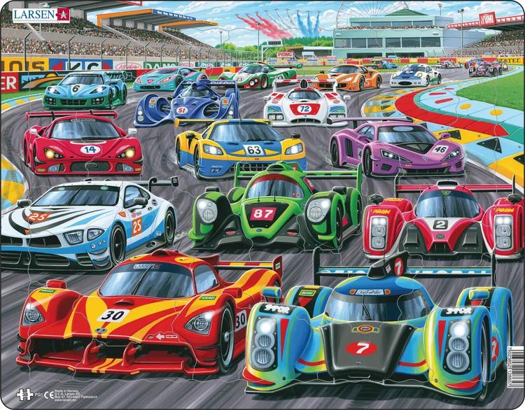 Puzzle Võidusõidu auto MAXI PG1