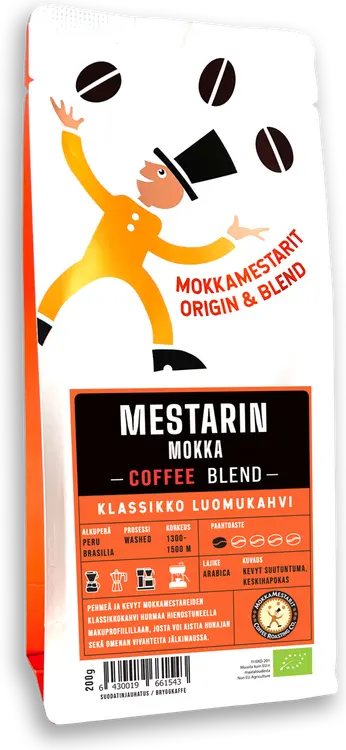 Mokkamestarit 200g Mestarin Mokka luomukahvi