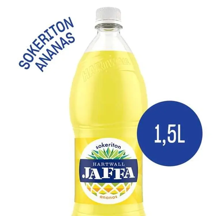 Hartwall Jaffa Ananas Sokeriton virvoitusjuoma 1,5 l