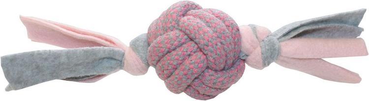 Happy Pet koiran köysipallo Little Rascals Fleecy pinkki 22cm