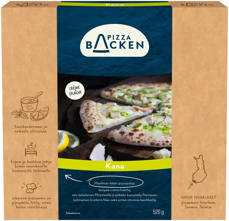 Pizza Backen Kana 520g pakastepizza