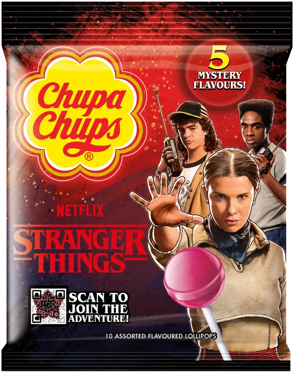 Chupa Chups Stranger Things - Right Side Up tikkaripussi 120g