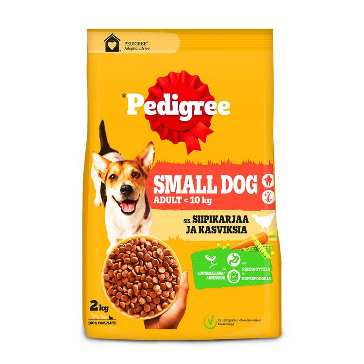 Pedigree Mini Siipikarjaa ja kasviksia koiran kuivaruoka 2kg