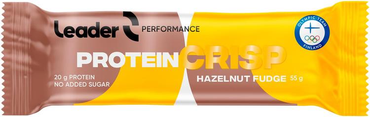 Leader Performance Protein Crisp Hazelnut Fudge proteiinipatukka 55 g