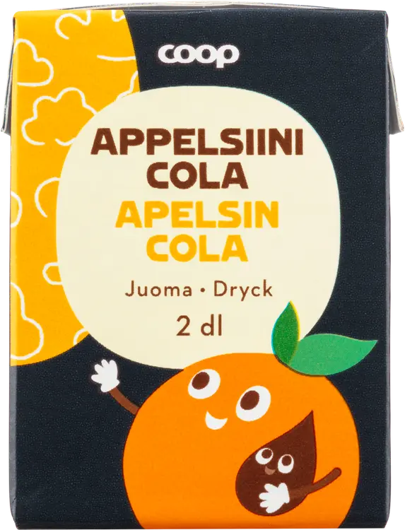 Coop appelsiini-colajuoma 2dl