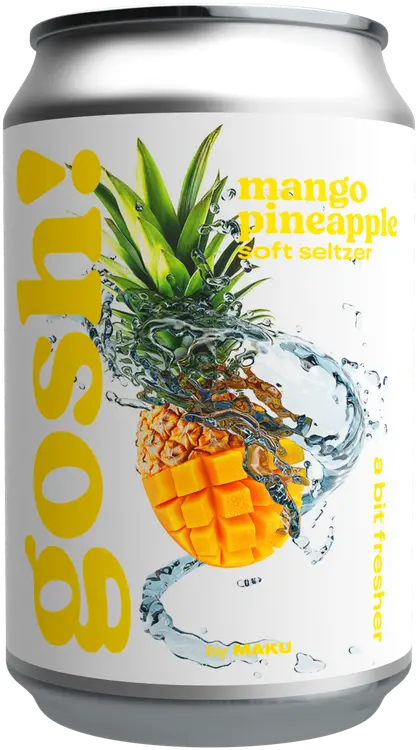 Gosh! Mango-Pineapple Soft Seltzer 0,33l tlk maustettu vesi