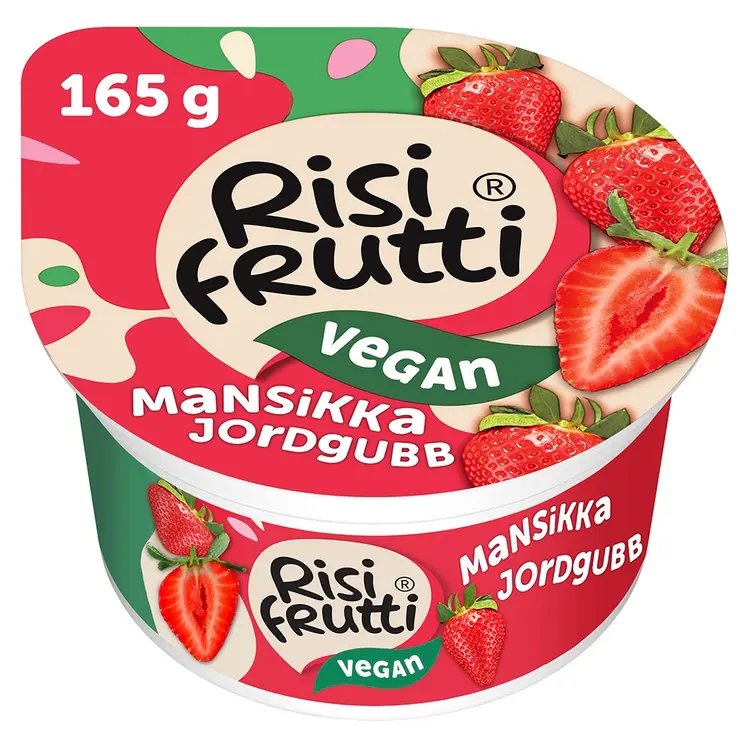 Risifrutti vegaaninen mansikka riisivälipala 165g
