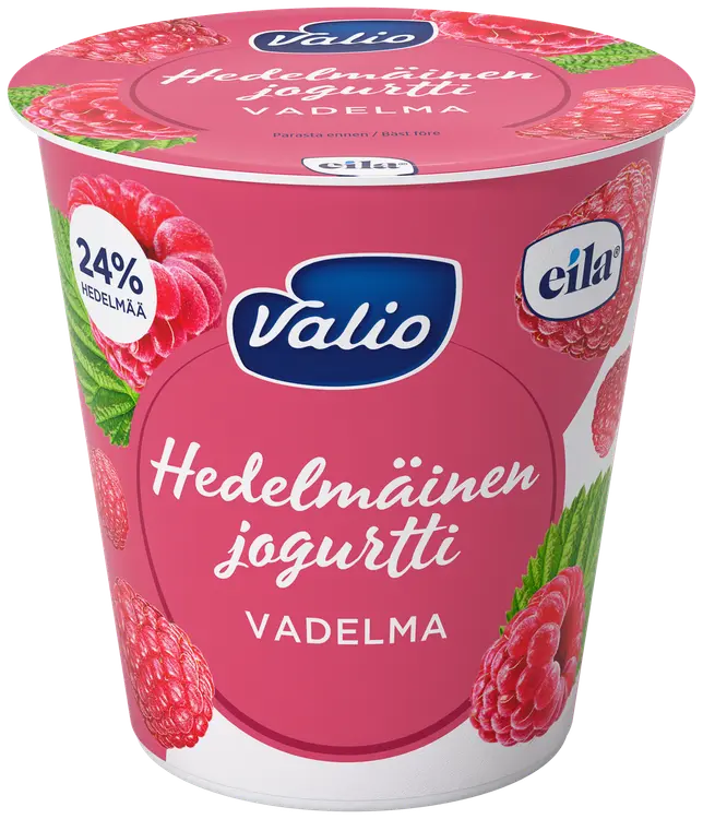 Valio hedelmäinen jogurtti 150 g vadelma laktoositon