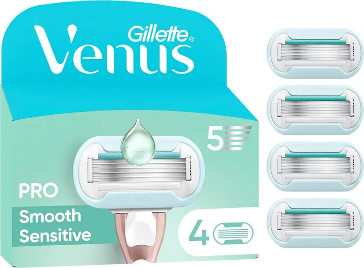Gillette Venus Pro Smooth Sensitive 4kpl terä