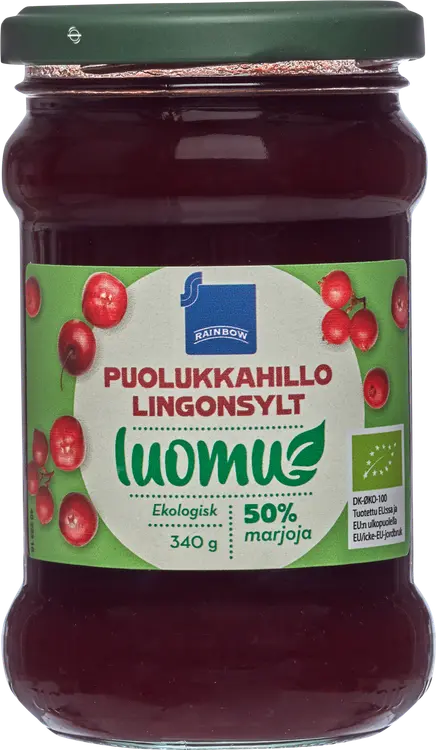 Rainbow puolukkahillo luomu 340 g