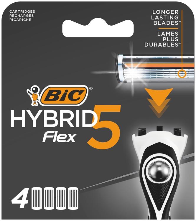 BIC Hybrid Flex 5 varaterä 4-pack
