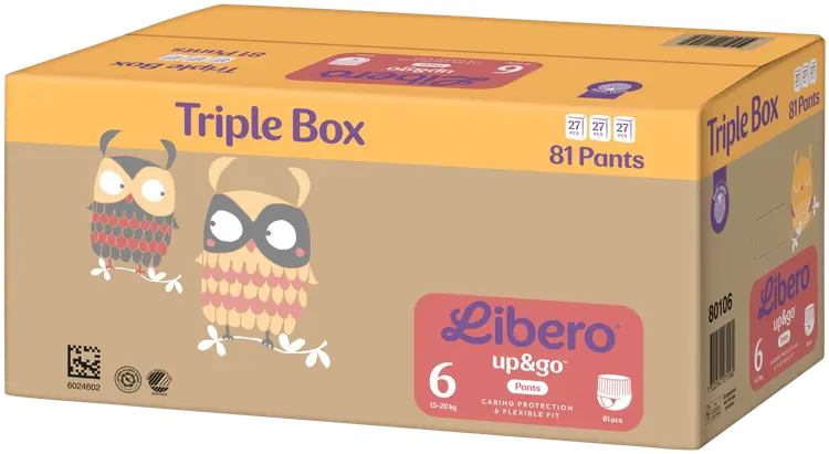 LIBERO Up&Go housuvaippa koko 6, 81kpl, 13-20 kg