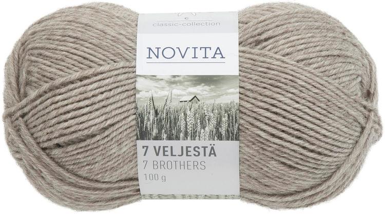 Novita 7 veljestä 100g hiekka 060