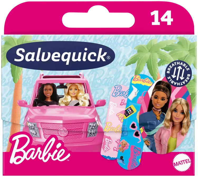Salvequick Barbie lastenlaastari 14kpl