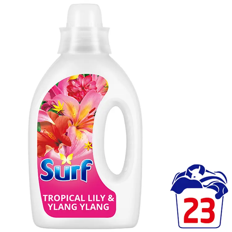 Surf Tropical lily & Ylang Ylang Pyykinpesuaine Kirjo- ja valkopyykille 920 ml 23 pesua