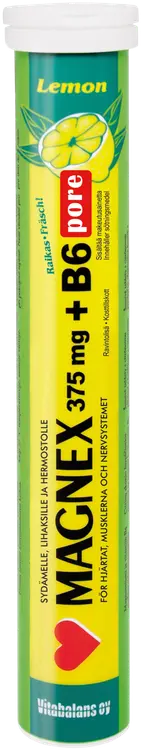 Magnex 375 mg + B6 pore 20 tabl.