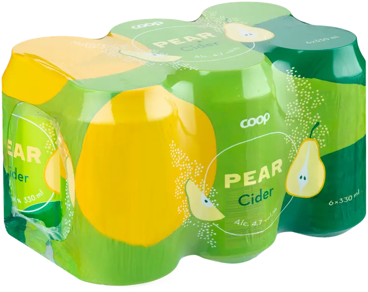 6 x Coop päärynäsiideri 4,7 % 0,33 l tlk