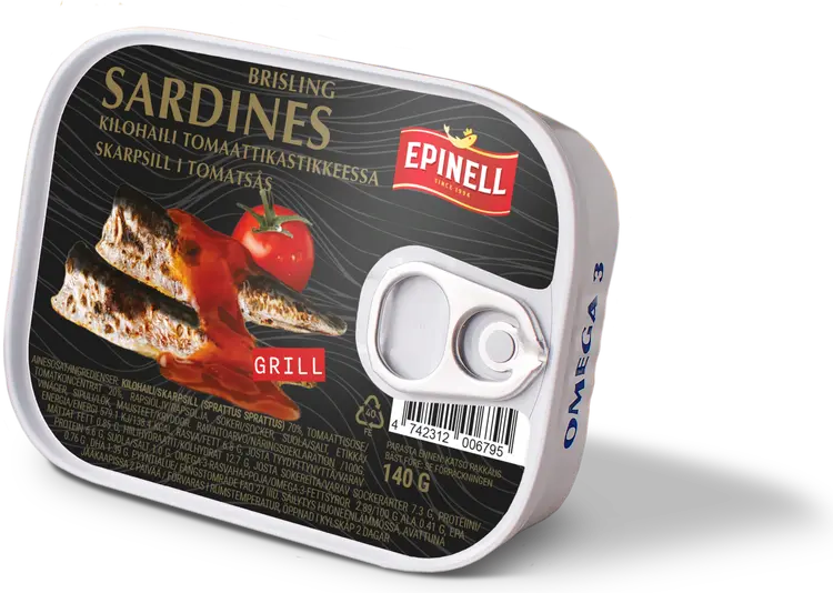 Epinell Grillatuja sardiineja tomaattikastikkeessa140g