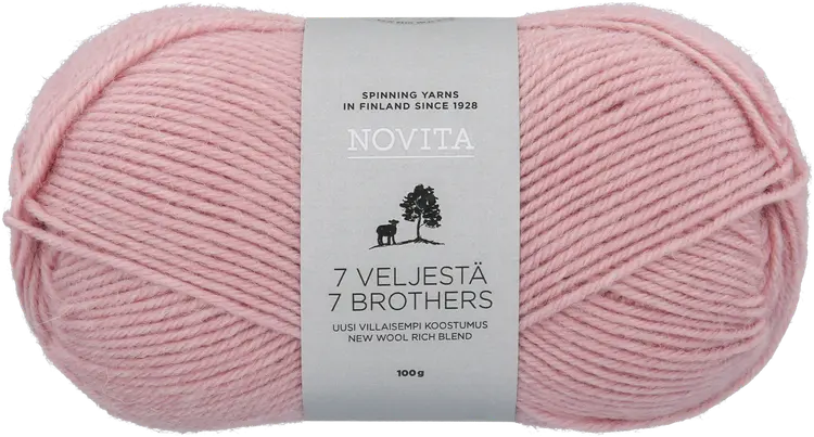 Novita lanka 7 Veljestä 100 g marjapuuro 053