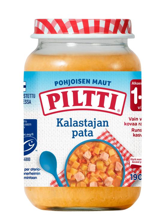 Piltti Pohjoisen maut 190g Kalastajan pata lastenateria 1-3v