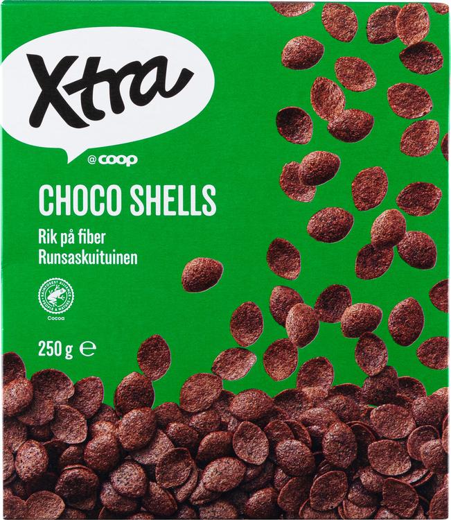 Xtra Choco shells kaakao-vehnämuro 250 g