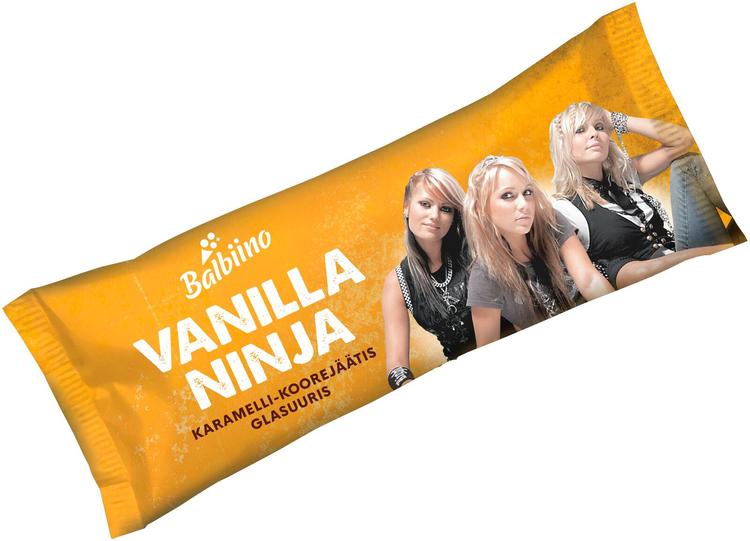 VANILLA NINJA Karamelli-koorejäätis glasuuris 110ml/80g