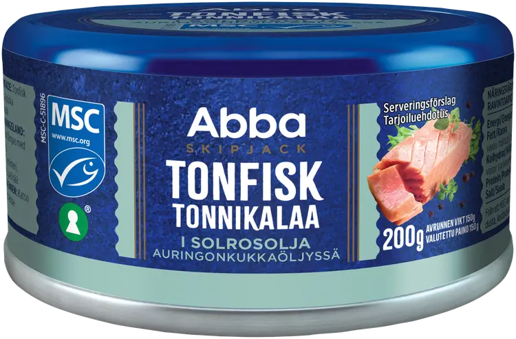 Abba MSC tonnikalaa öljyssä 200/150g