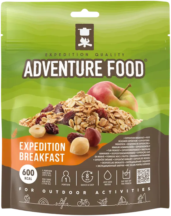 Adventure Food vaeltajan aamiainen, 600 kcal