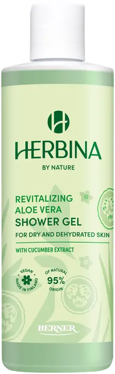 Herbina 250ml suihkugeeli Revitalizing Aloe Vera