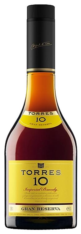 Torres 10 Years Gran Reserva Brandy 38%vol 500ml