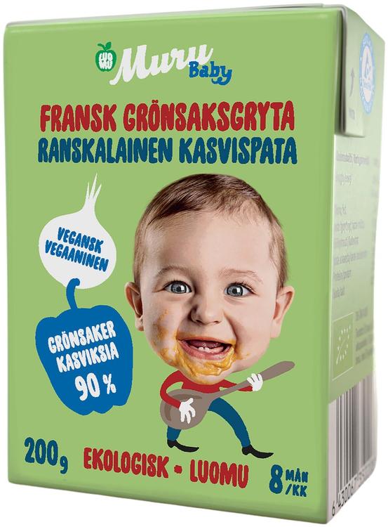 Muru Baby Ranskalainen kasvispata 8 kk luomulastenateria 200g