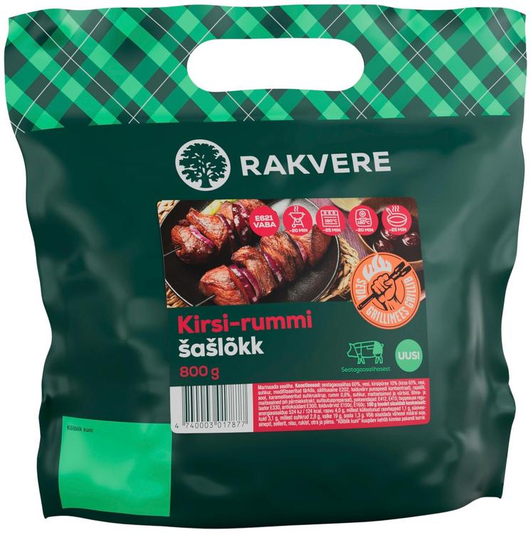 Kirsi-rummi šašlõkk 800 g