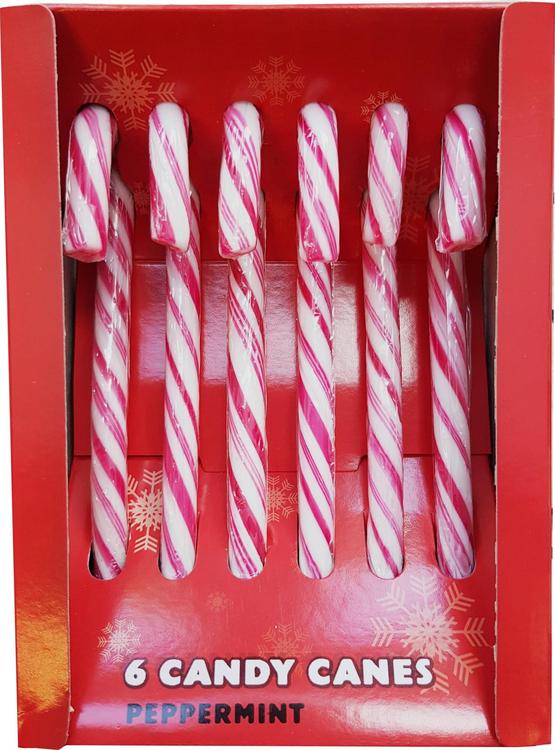 Prix Candy Canes karkkikeppit kova piparminttumakeinen 6 kpl/rasia 84g