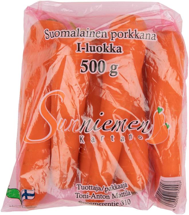 Porkkanapussi 500g