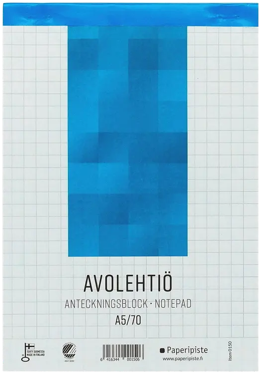 Paperipiste avolehtiö A5/70