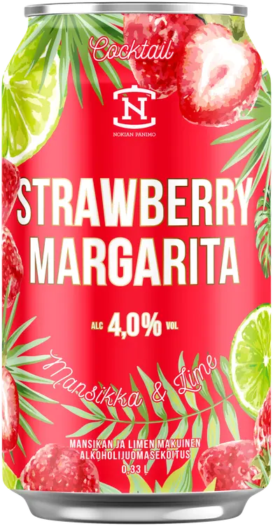 Nokian Panimo Cocktail Strawberry Margarita 4,0 til-% 0,33l