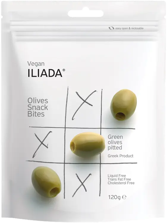 Iliada green pitted olives 120g pss