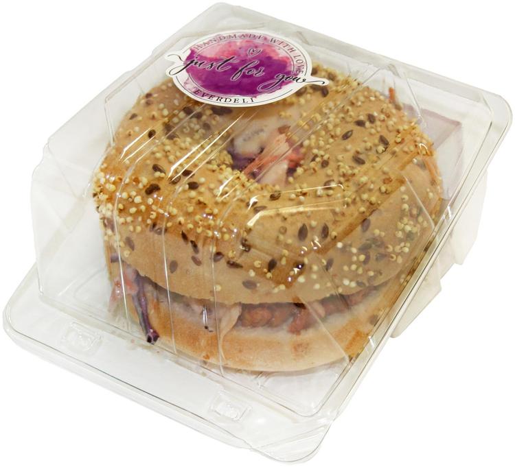 Pulled pork bagel