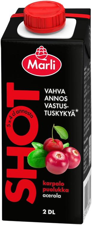 Marli Shot karpalo-puolukka-acerola mehu 0,2L