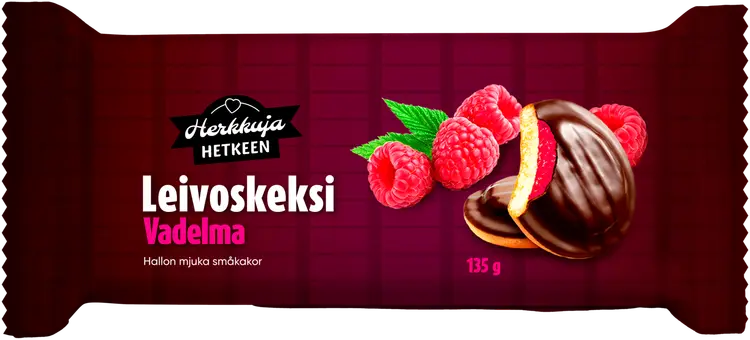 Herkkuja Hetkeen leivoskeksi vadelma 135g