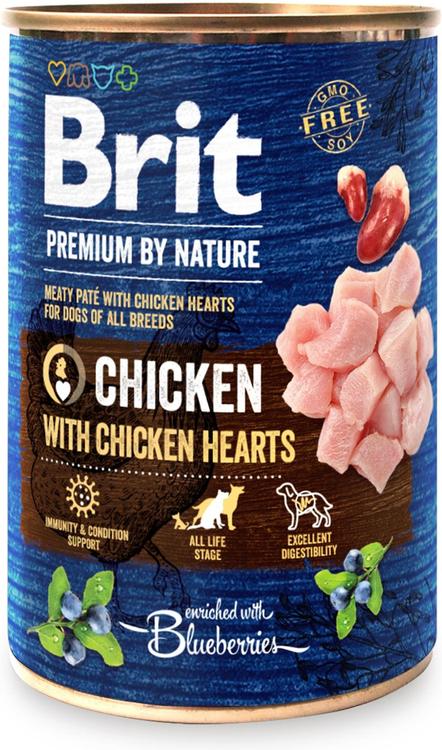 Brit Premium by Nature Kana-sydän 400 g