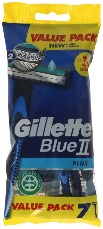 Gillette Blue 2 kertakäyttöiset partaveitset 7 kpl Plus