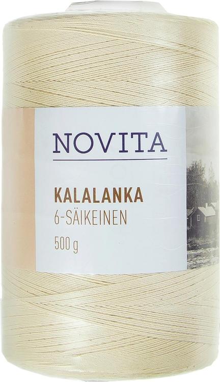 Novita Kalalanka 6-säikeinen 500g luonnonvalkoinen 010
