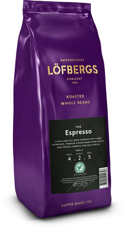 Löfbergs The Espresso 1000 g Papukahvi