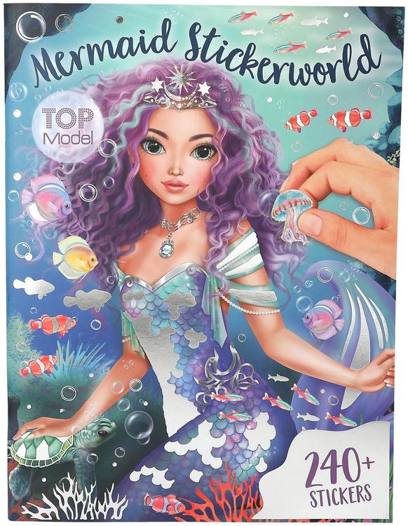 Topmodel kleebiseraamat fantasy model merineitsi